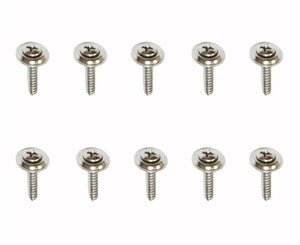 1967 - 1981 Kick Panel Screw Set, Chrome, 10 Pieces