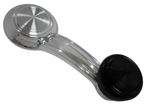 1968 - 1981 Deluxe Window Crank Handle with Knob, Chrome Handle and Black Knob