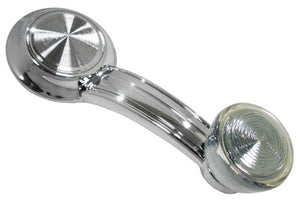 1968 - 1981 Deluxe Window Crank Handle with Knob, Chrome Handle and Clear Knob