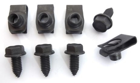 1970 - 1972 Firebird Upper Radiator Support Bumper Bracket Bushing Plate Mounting Hardware