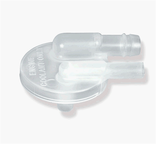 1974 - 1975, 1980 Radiator Coolant Overflow Bottle Cap, Correct White with 'Engine Coolant Only'