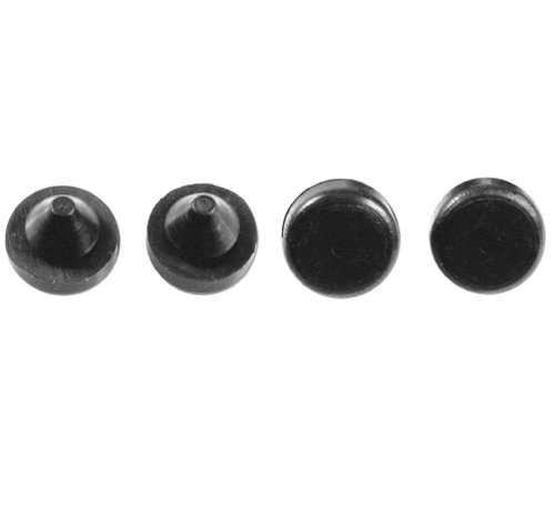 1968 - 1969 Rally Sport Headlight Door Bumper Stopper Set, Rubber, 4 Pieces
