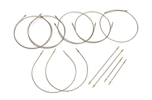 Stainless Steel Brake Line Kit. All Lines Cut To Length And Flared With Correct Fittings - Just Bend Them Into Place