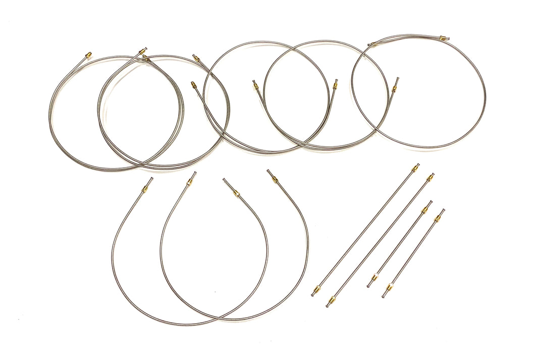 Stainless Steel Brake Line Kit. All Lines Cut To Length And Flared With Correct Fittings - Just Bend Them Into Place