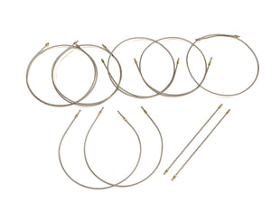 Stainless Steel Brake Line Kit. All Lines Cut To Length And Flared With Correct Fittings - Just Bend Them Into Place