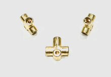 3-Way Female Brake Line Tee for 3/16" Tube for inverted flare (All 3/8"-24 threads)