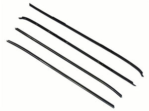 1970 - 1981 Camaro and Firebird Window Felts Set, Flat Bead Outer And Flat Inners, 4 Pieces