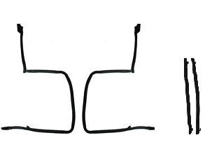 1978 - 1981 Camaro & Firebird F-Body T-Top Weatherstrip ( Fisher ) 4 Pcs