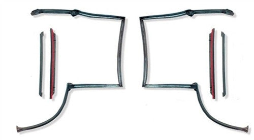 1982 - 1992 Camaro and Firebird T-Top Weatherstrip Kit 6 Pieces