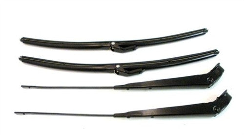 1964-1972 Windshield Wiper Arms and Blades Kit - Black -