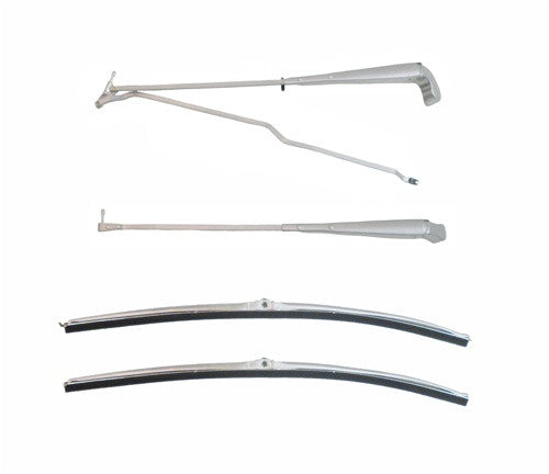 1970 - 1981 F-Body Wiper Arm Kit (2 Arms & 2 Blades)  Brushed Finish, All With Concealed Wipers