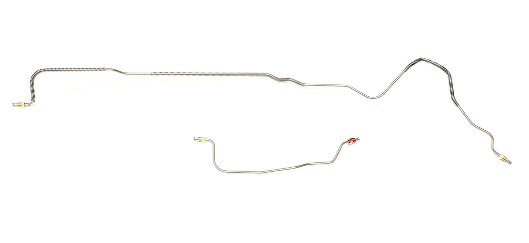 Pre Bent Stainless Steel Rear Axle Brake Lines for 1974 - 1978 Mustang II (Pair)